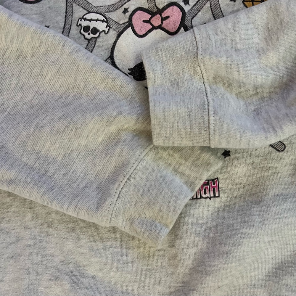 Monster High Color Ghouls Night Out Spiderweb Sweatshirt. Size Medium - Picture 4 of 7